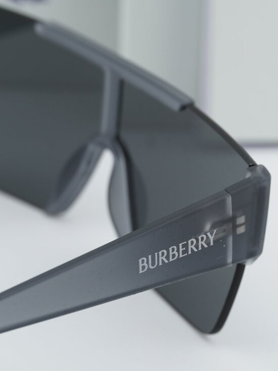 Burberry BE4291 421387 Shield Sunglasses - Matte Grey / Dark Grey main image 5